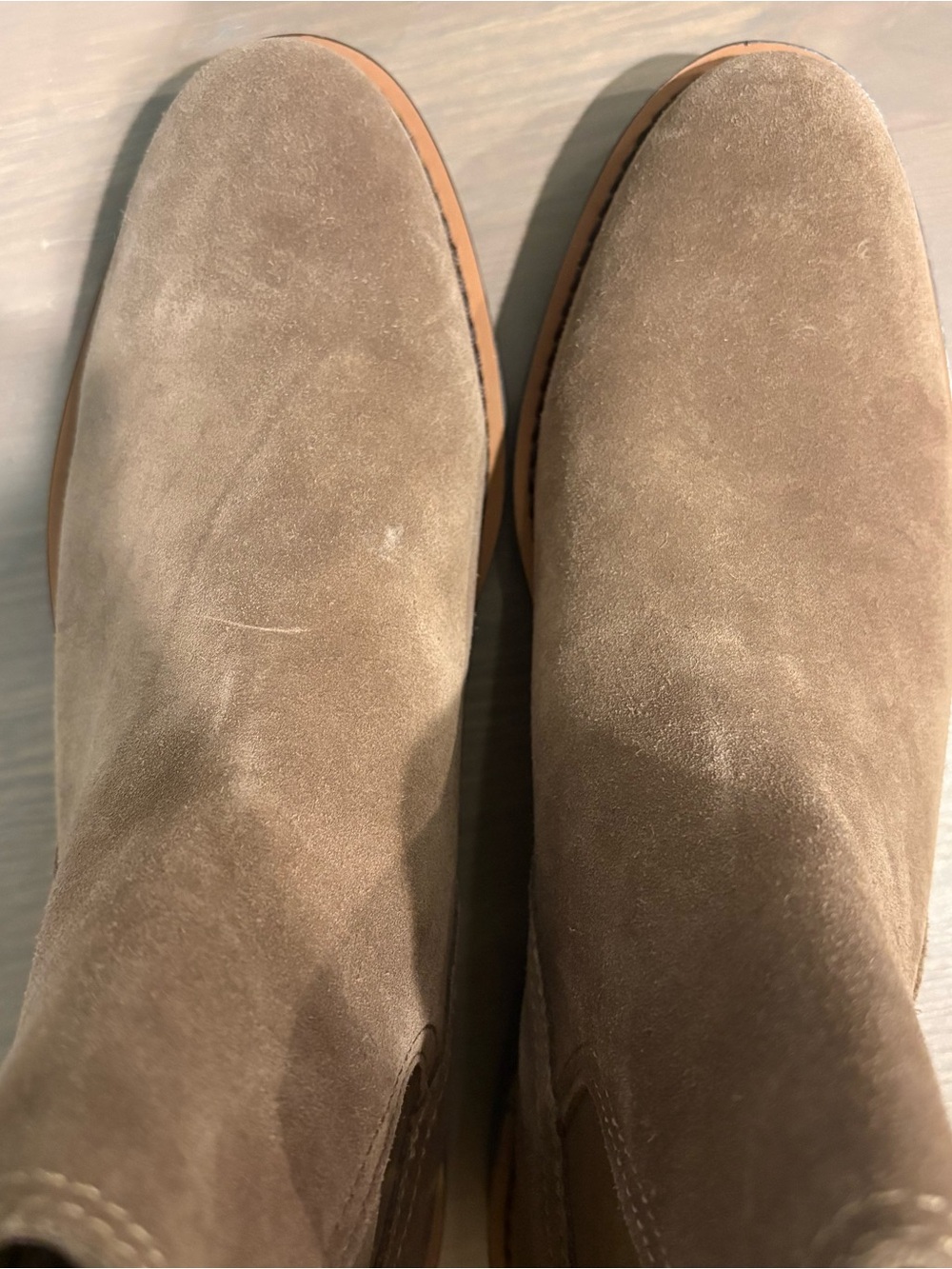 Sam Edelman Women’s Waterproof Jaclyn Lug Sole Chelsea Ankle Boots Taupe NWT - Picture 9 of 10